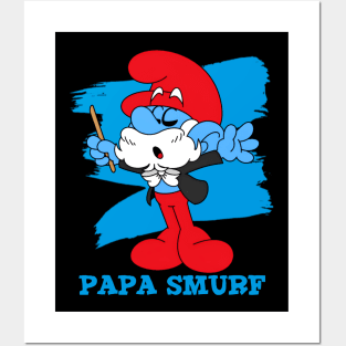 papa smurf Posters and Art